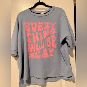 Hailey & Co Waffle Shirt: Everything Will Be Okay